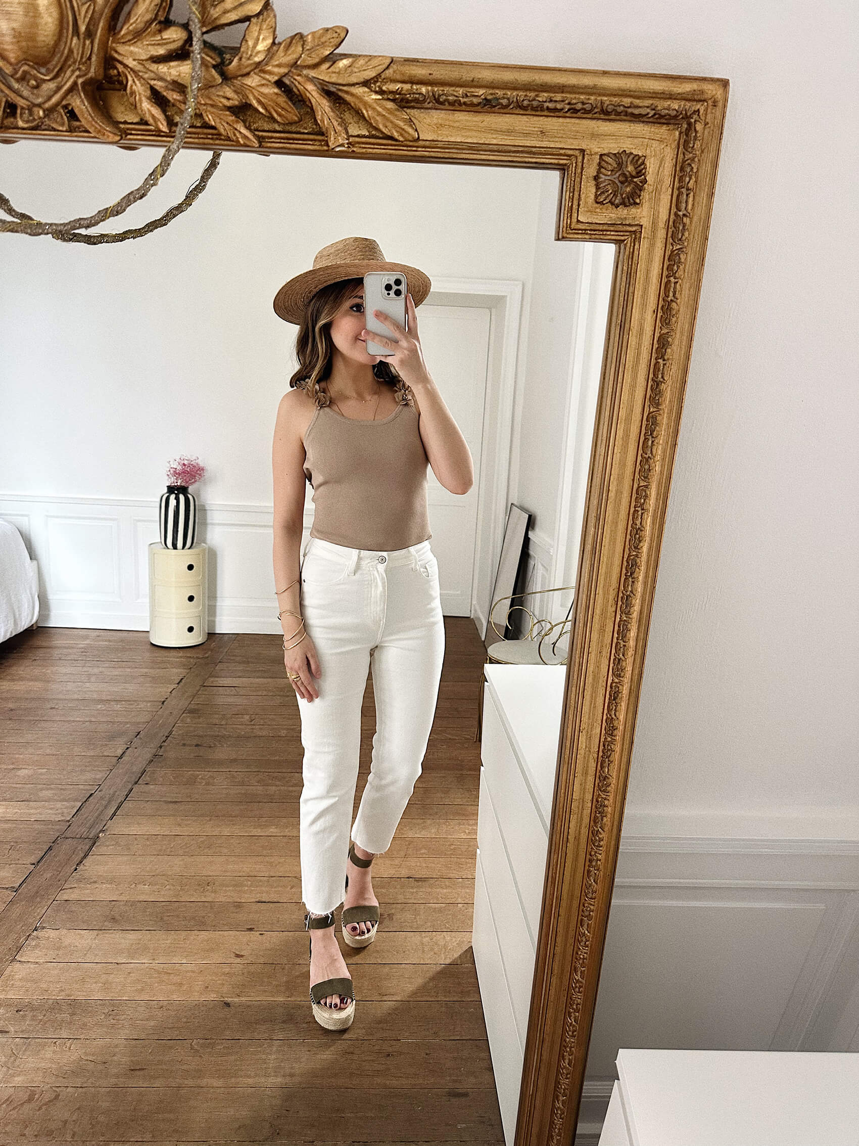 Jean Gaby blanc 1 - Vetement - Jean - Femme - Bas - Manon Calleja