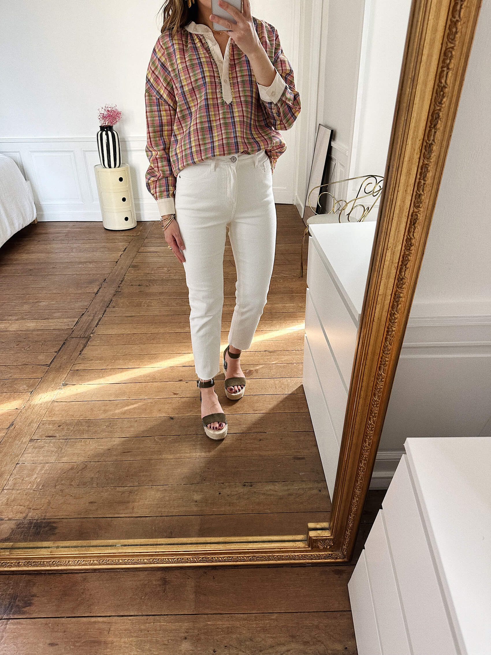 Jean Gaby blanc 2 - Vetement - Jean - Femme - Bas - Manon Calleja