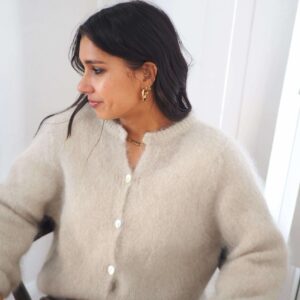 Gilet Stéphanie grège