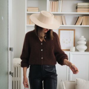 Gilet Stéphanie brun