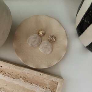 Boucles d'oreilles Indi blanc