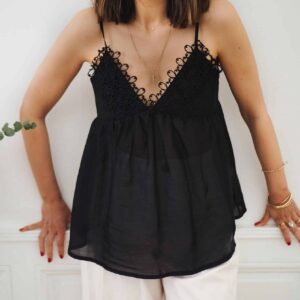 Top Pauline noir