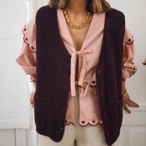 Gilet Artie prune
