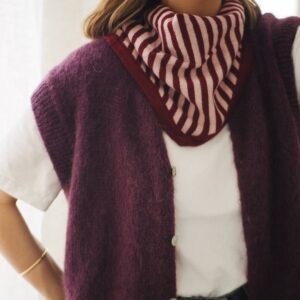 Gilet Sibel prune
