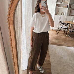 Pantalon Carane Chocolat
