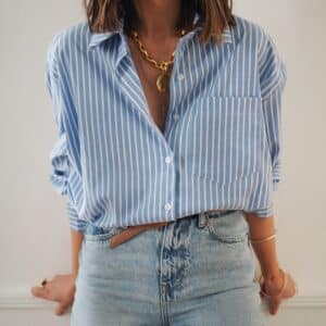 Chemise Chiara rayée bleu