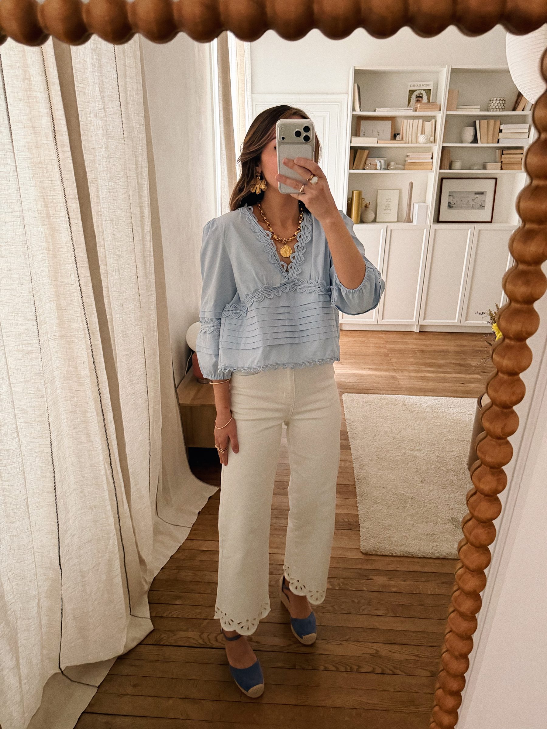 Blouse Selene bleu 3 - Vetement - Blouse - Femme - Haut - Manon Calleja