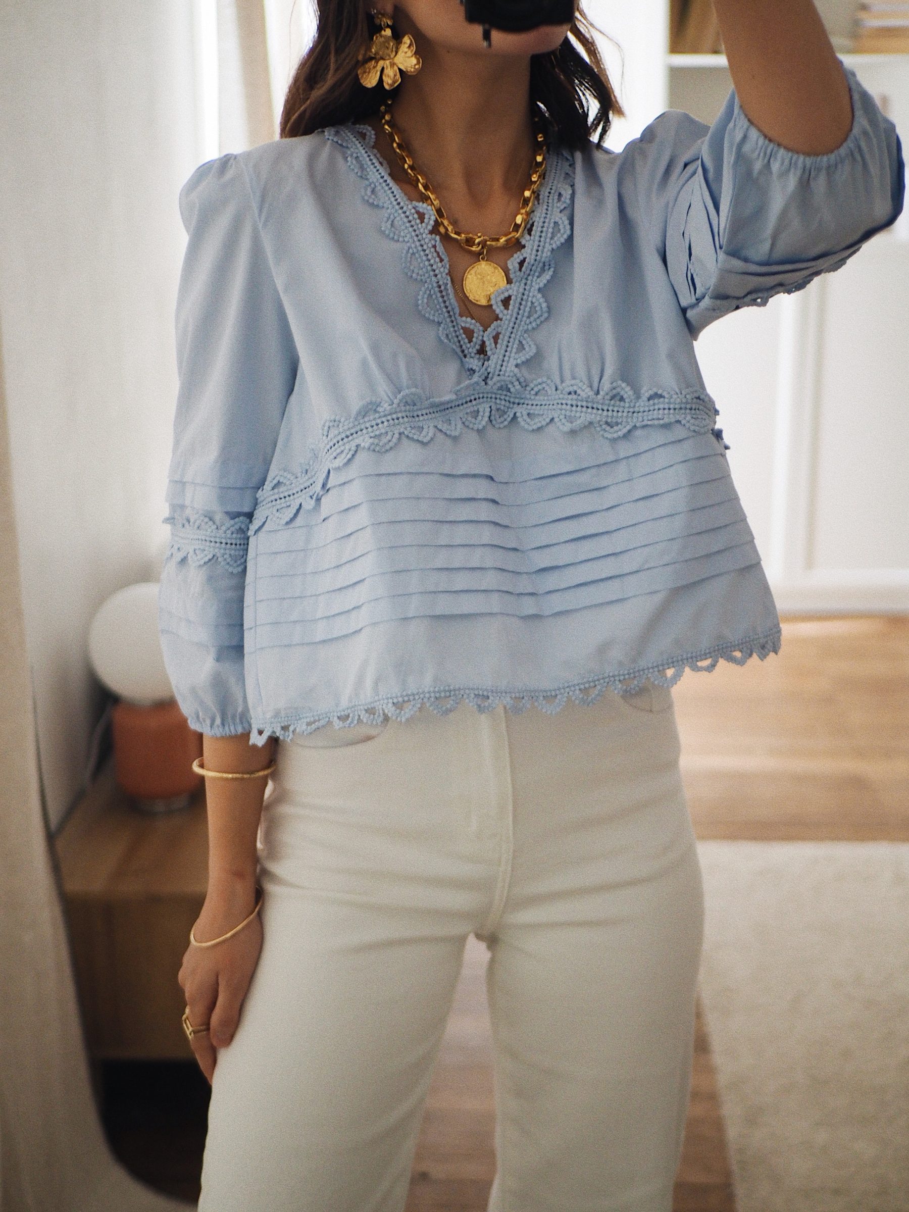Blouse Selene bleu 5 - Vetement - Blouse - Femme - Haut - Manon Calleja