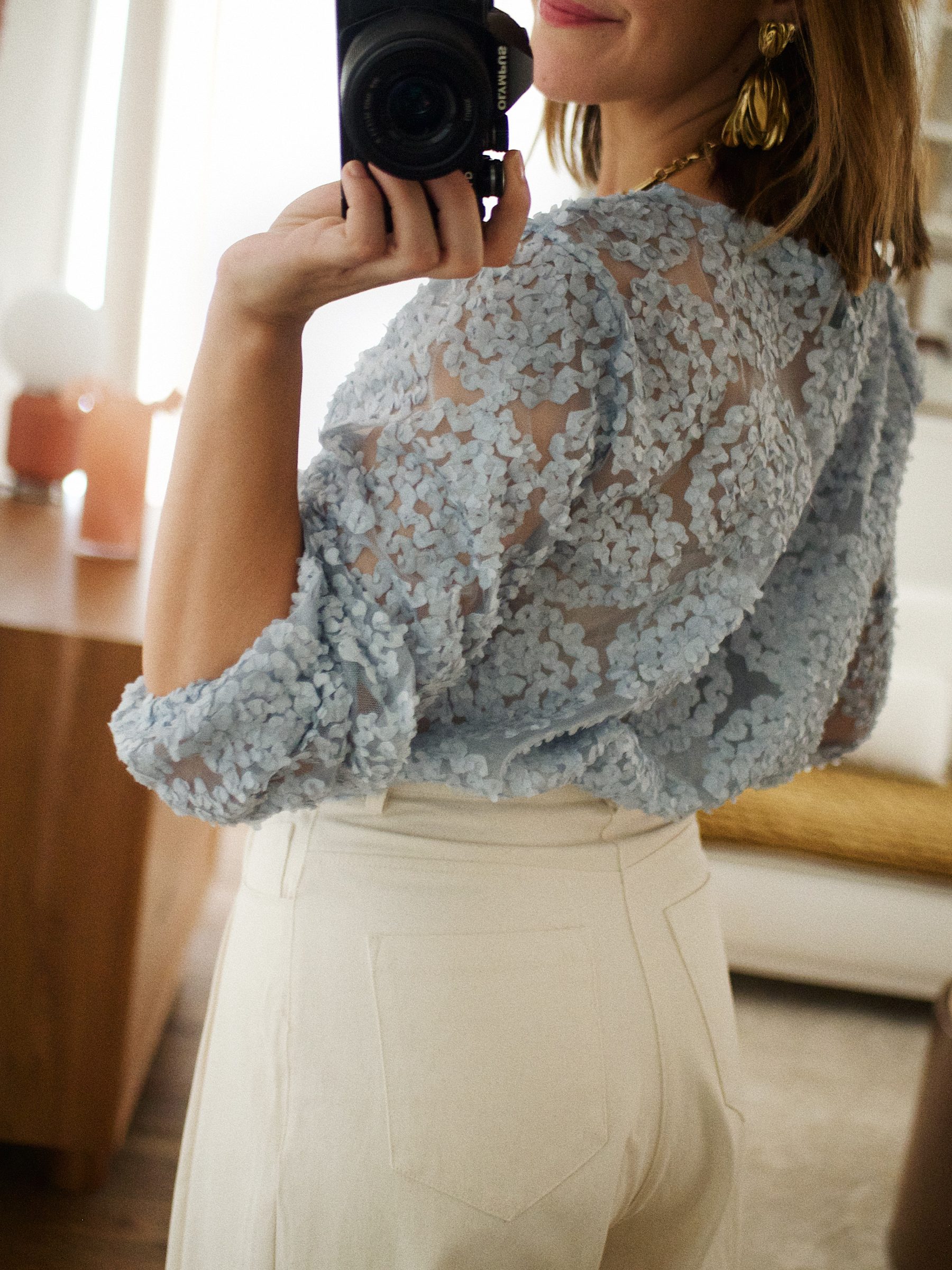 Blouse Agathe bleue 2 Blouse Agathe bleue 2