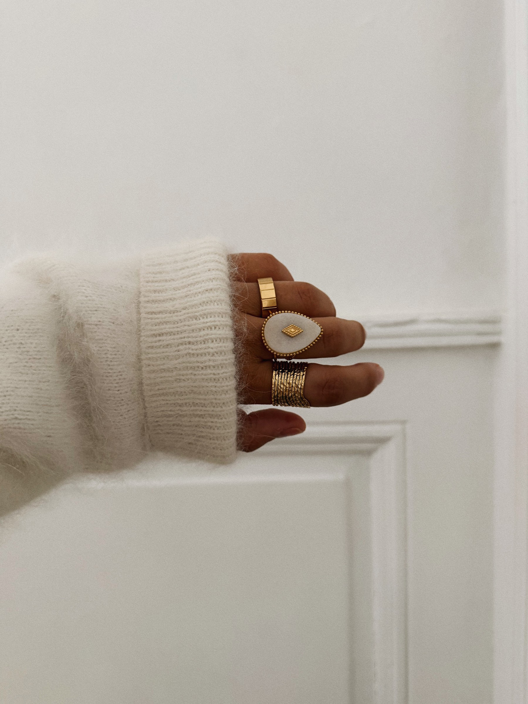 Bague Abil blanche 2 Bague Abil blanche 2