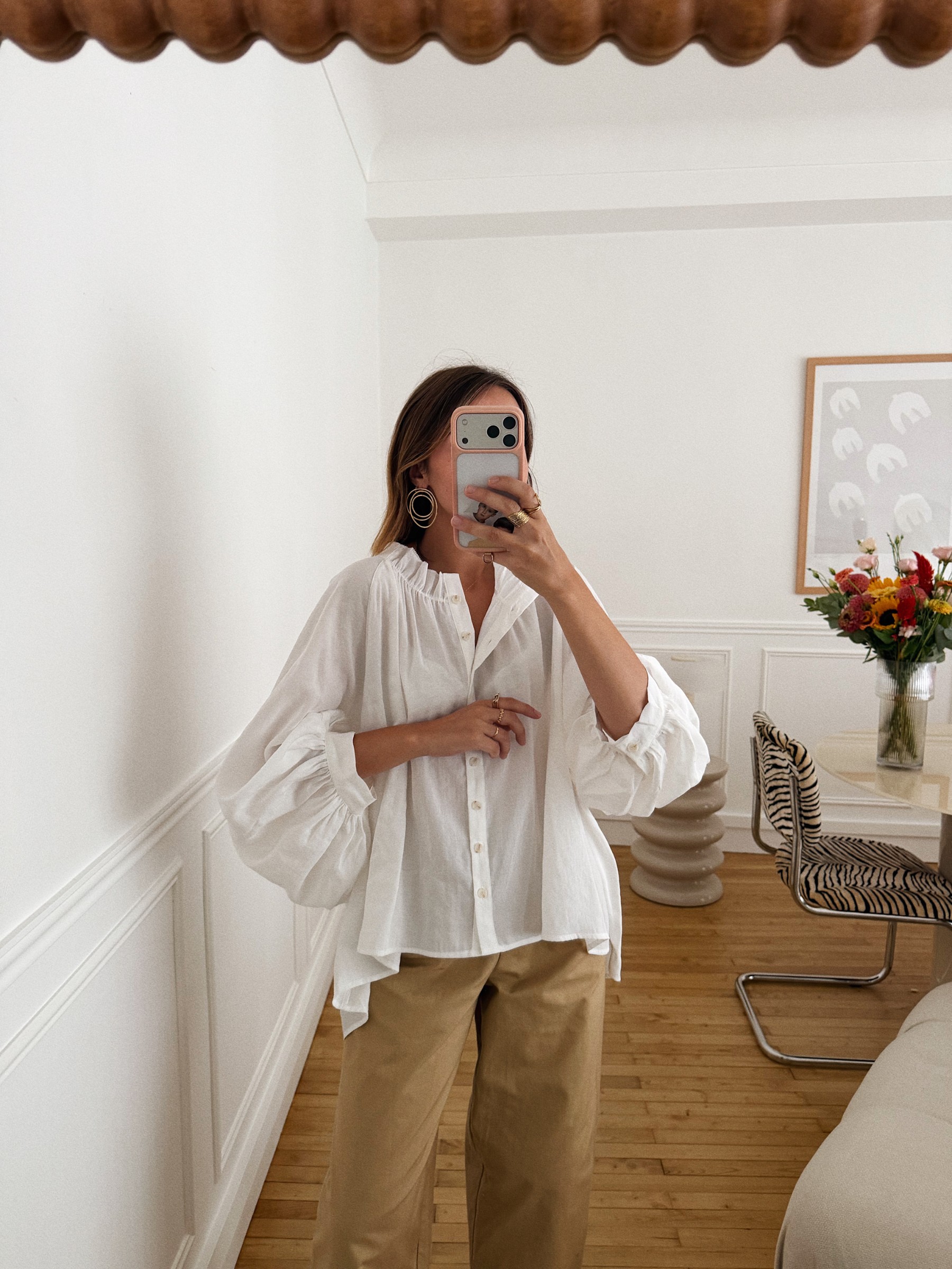 Blouse Louise blanche 1 Blouse Louise blanche 1