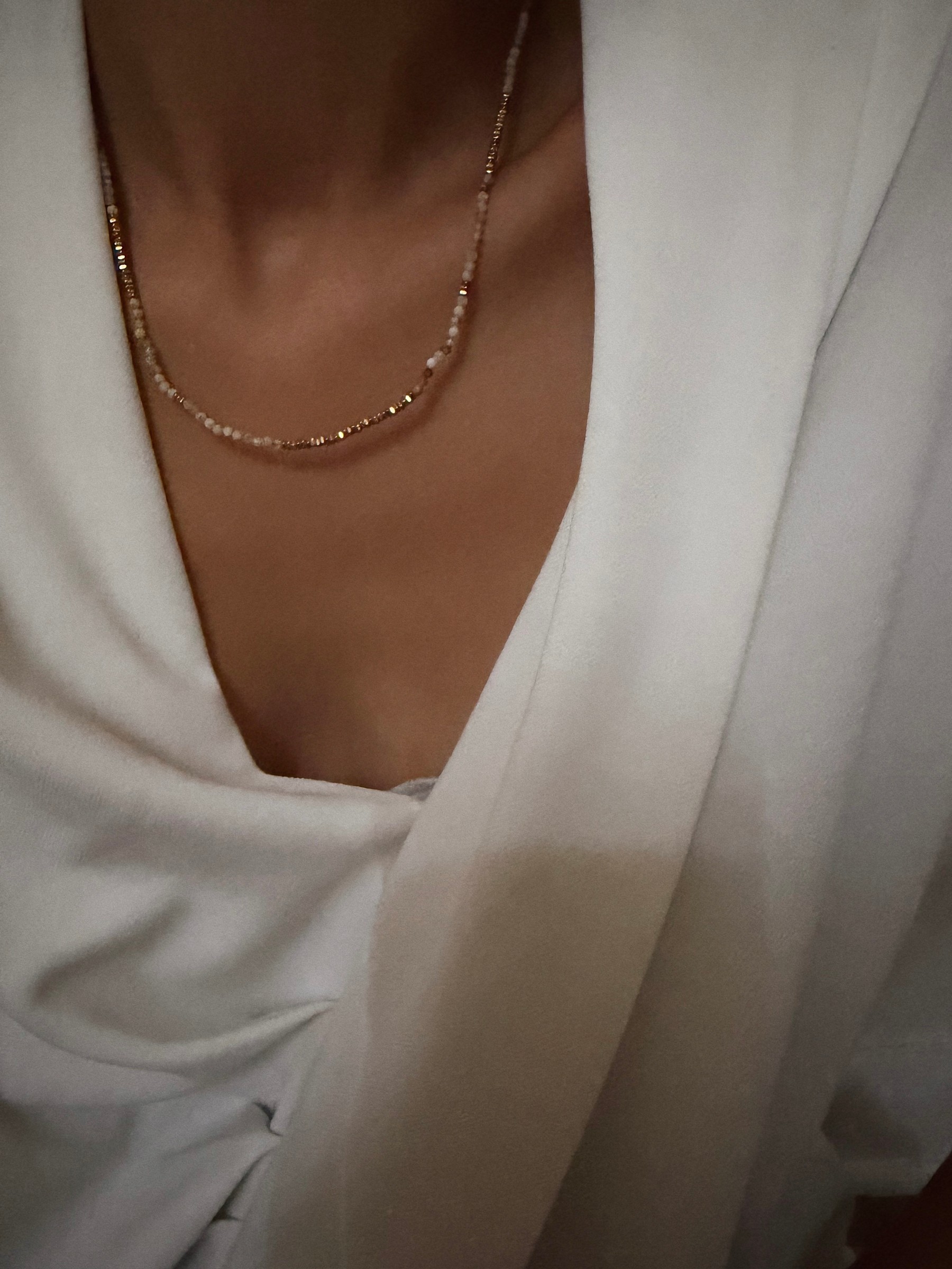 Collier Foule beige 1 Collier Foule beige 1