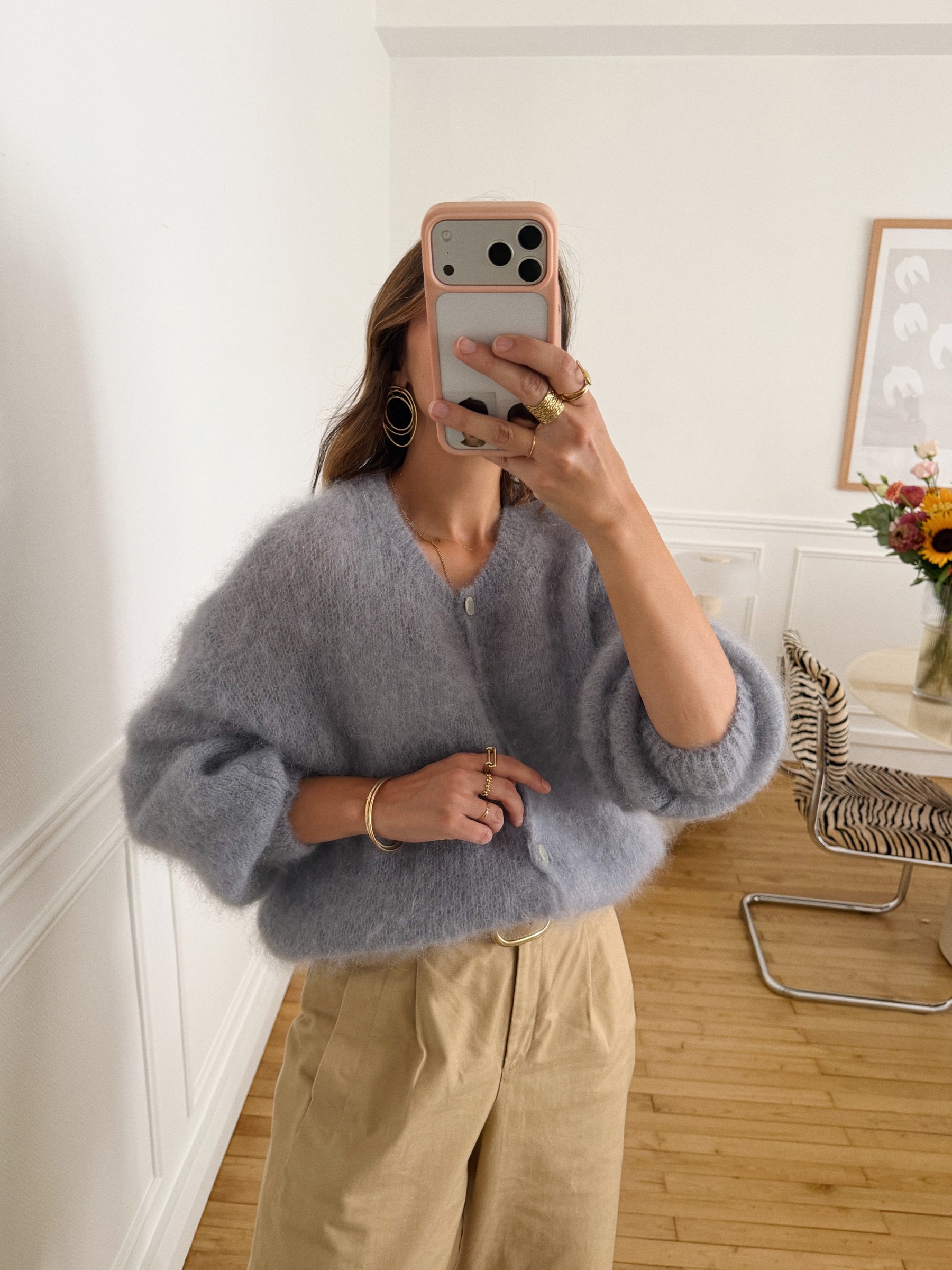Gilet Parme bleu brume 1 Gilet Parme bleu brume 1