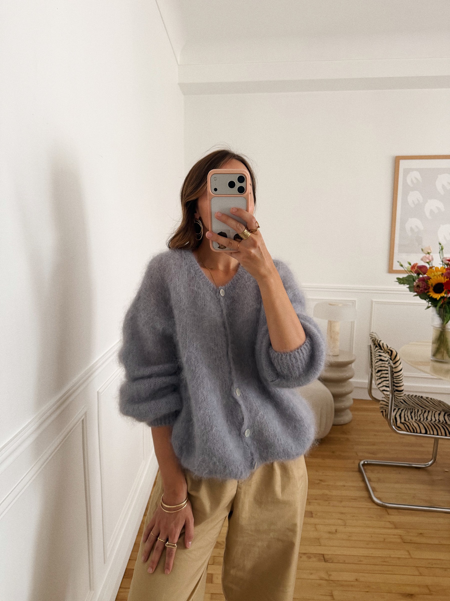 Gilet Parme bleu brume 3 Gilet Parme bleu brume 3