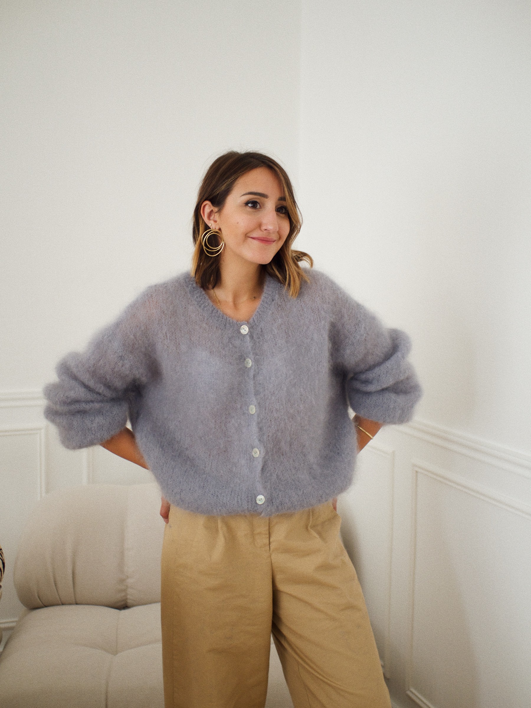 Gilet Parme bleu brume 6 Gilet Parme bleu brume 6