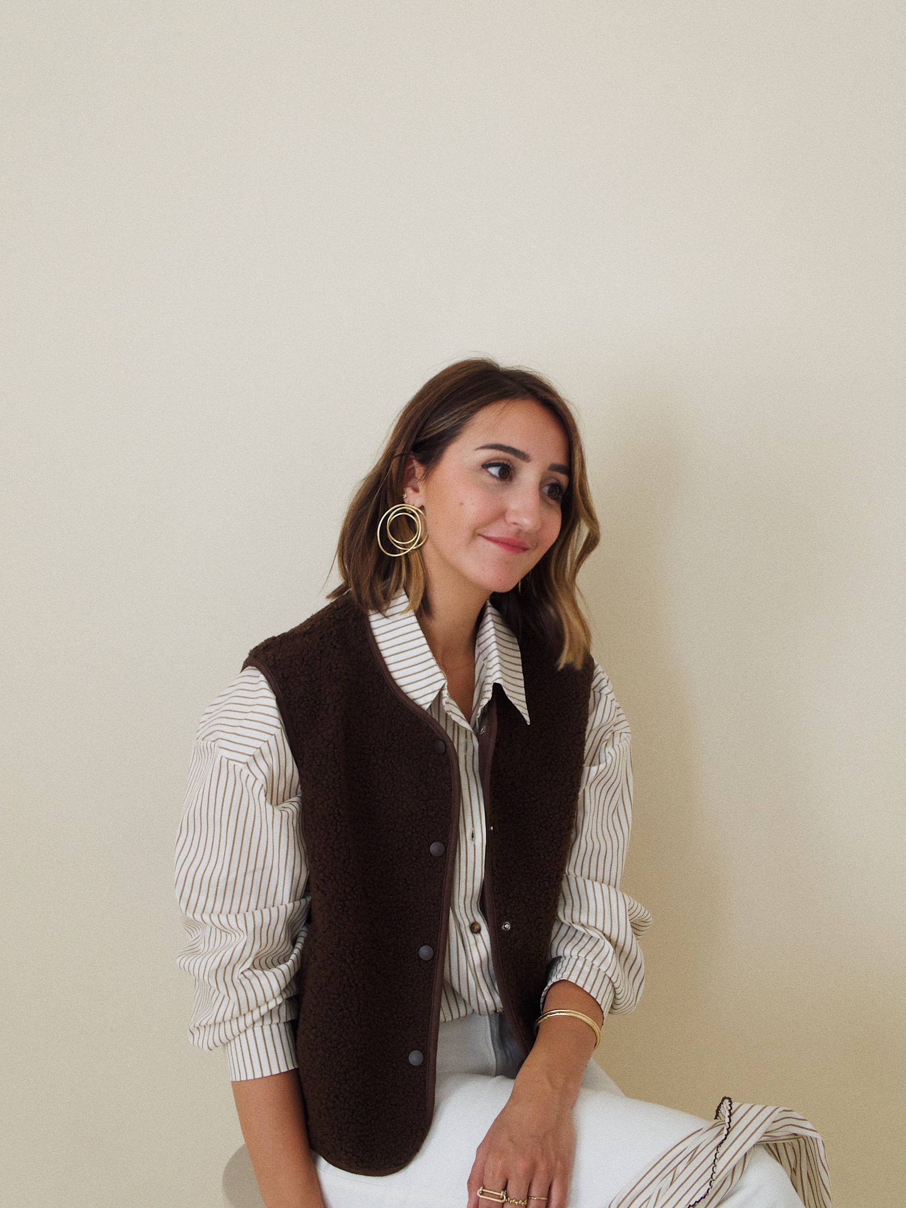 Gilet Zoé choco 1 Gilet Zoé choco 1