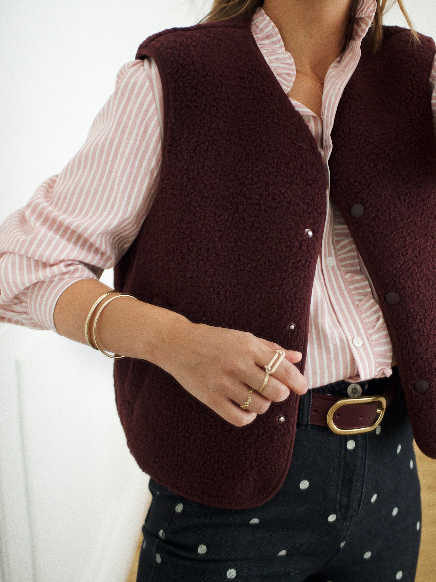 Gilet Zoé prune 3 Gilet Zoé prune 3