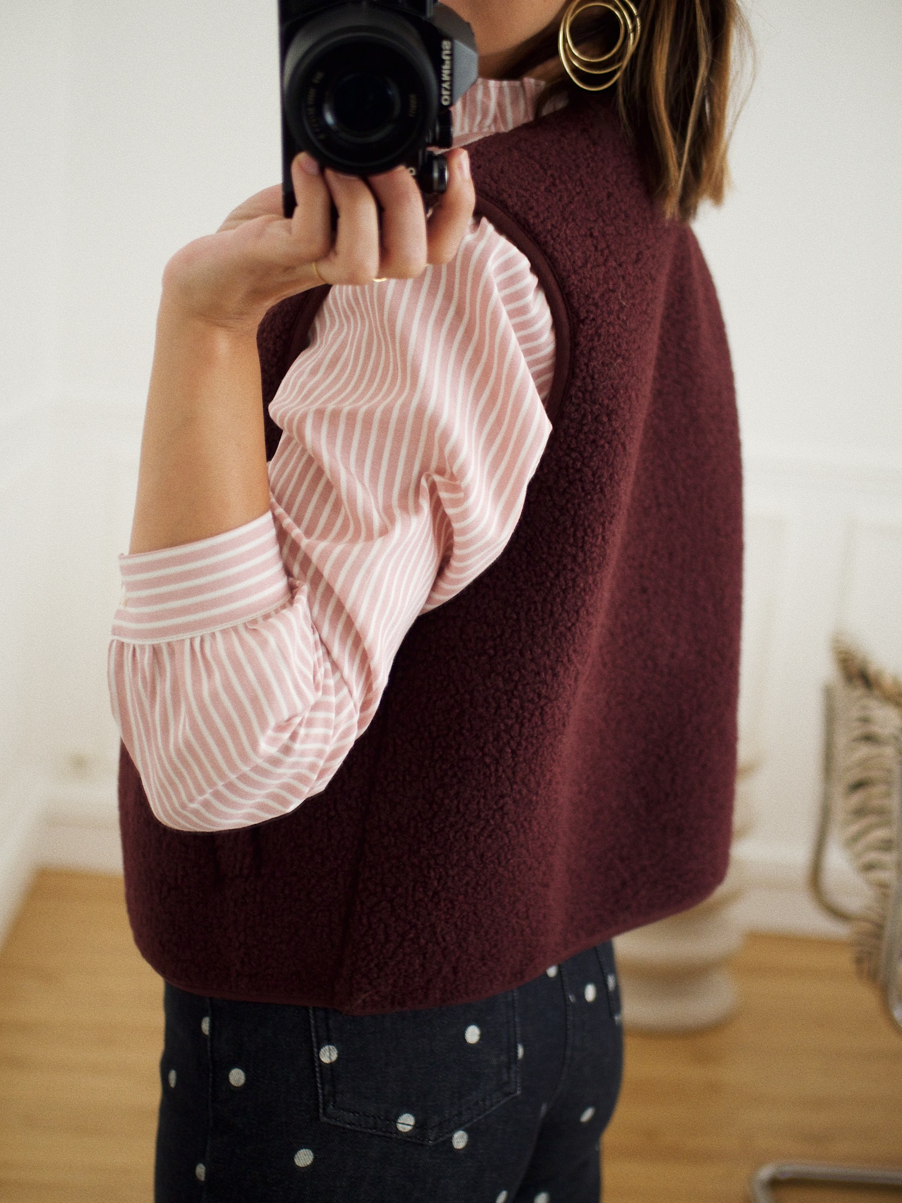 Gilet Zoé prune 4 Gilet Zoé prune 4