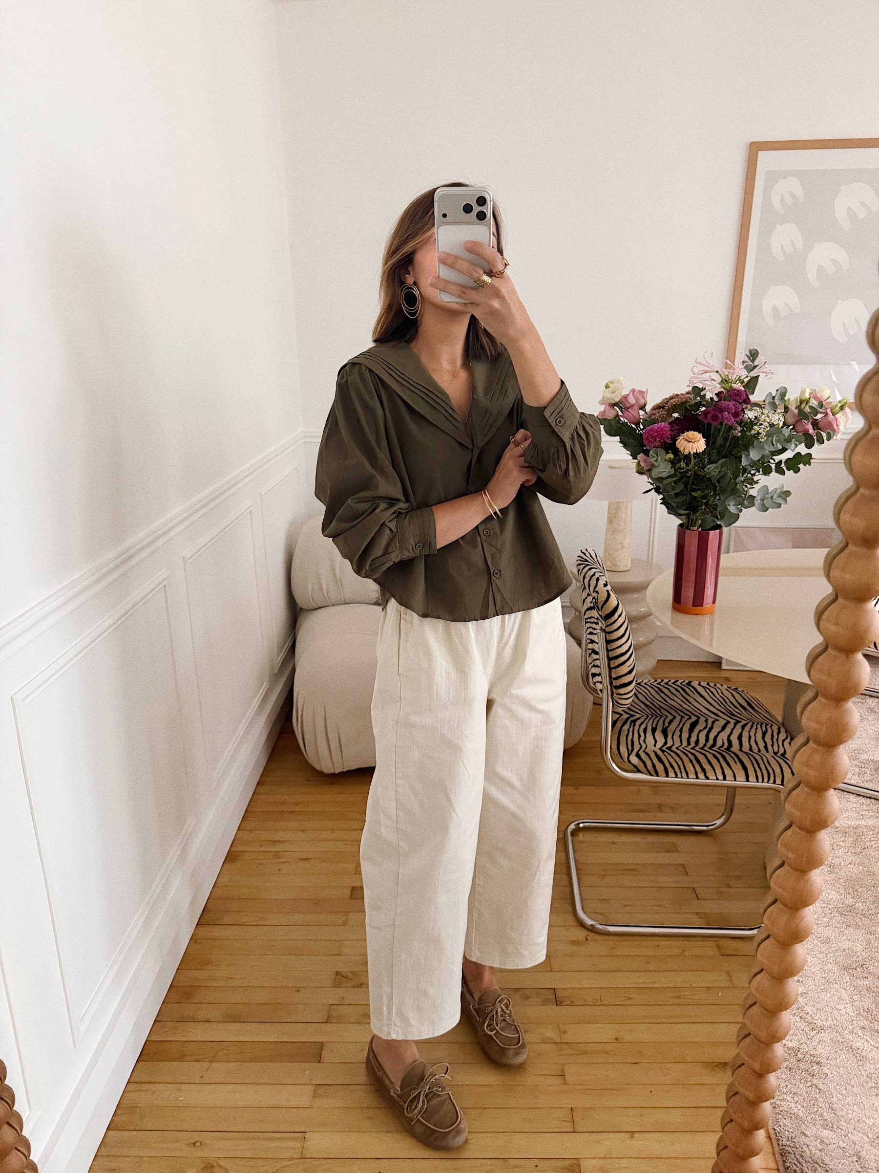 Blouse Ronda kaki 4 Blouse Ronda kaki 4