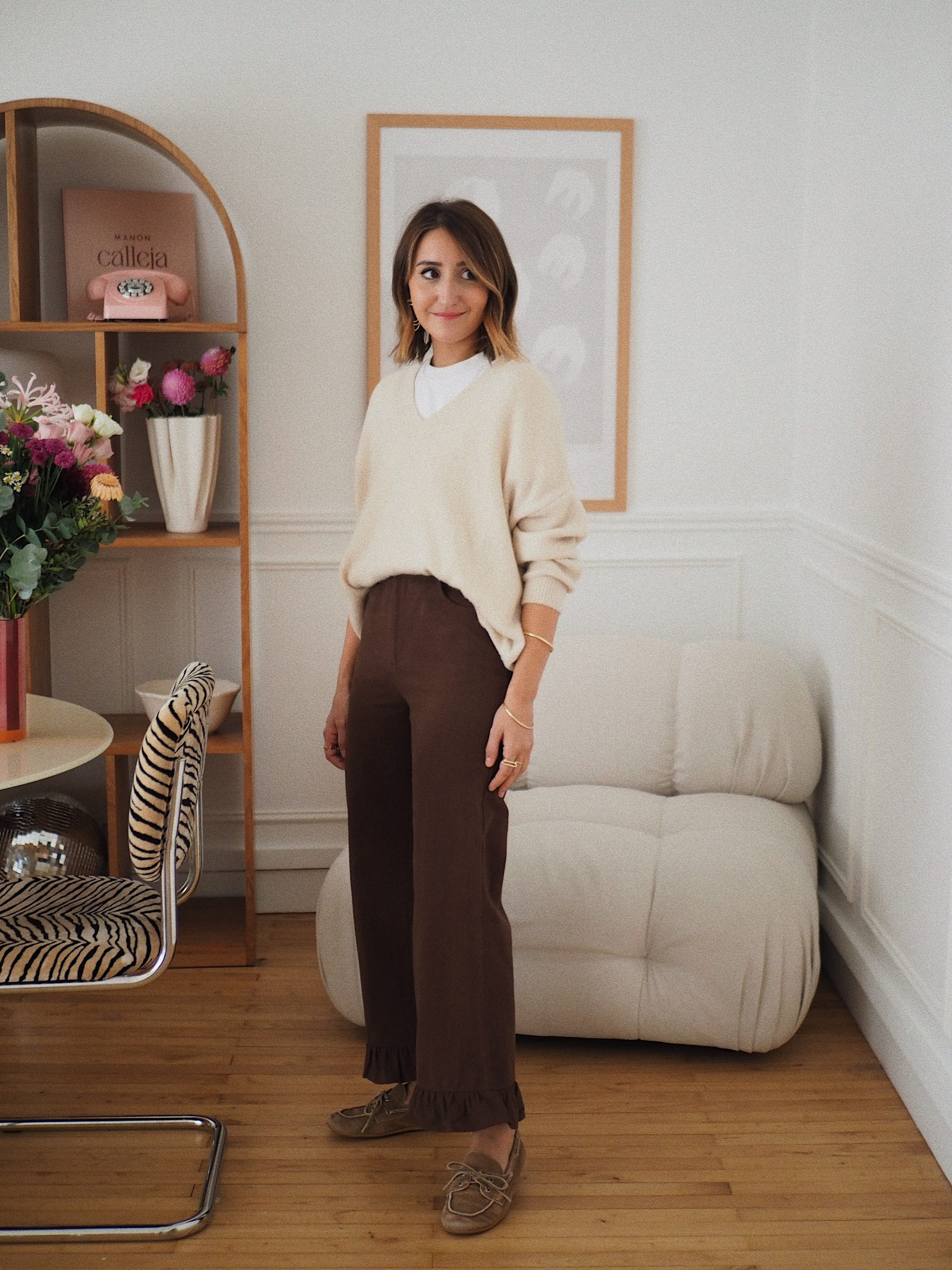 Pantalon Marlon chocolat 5