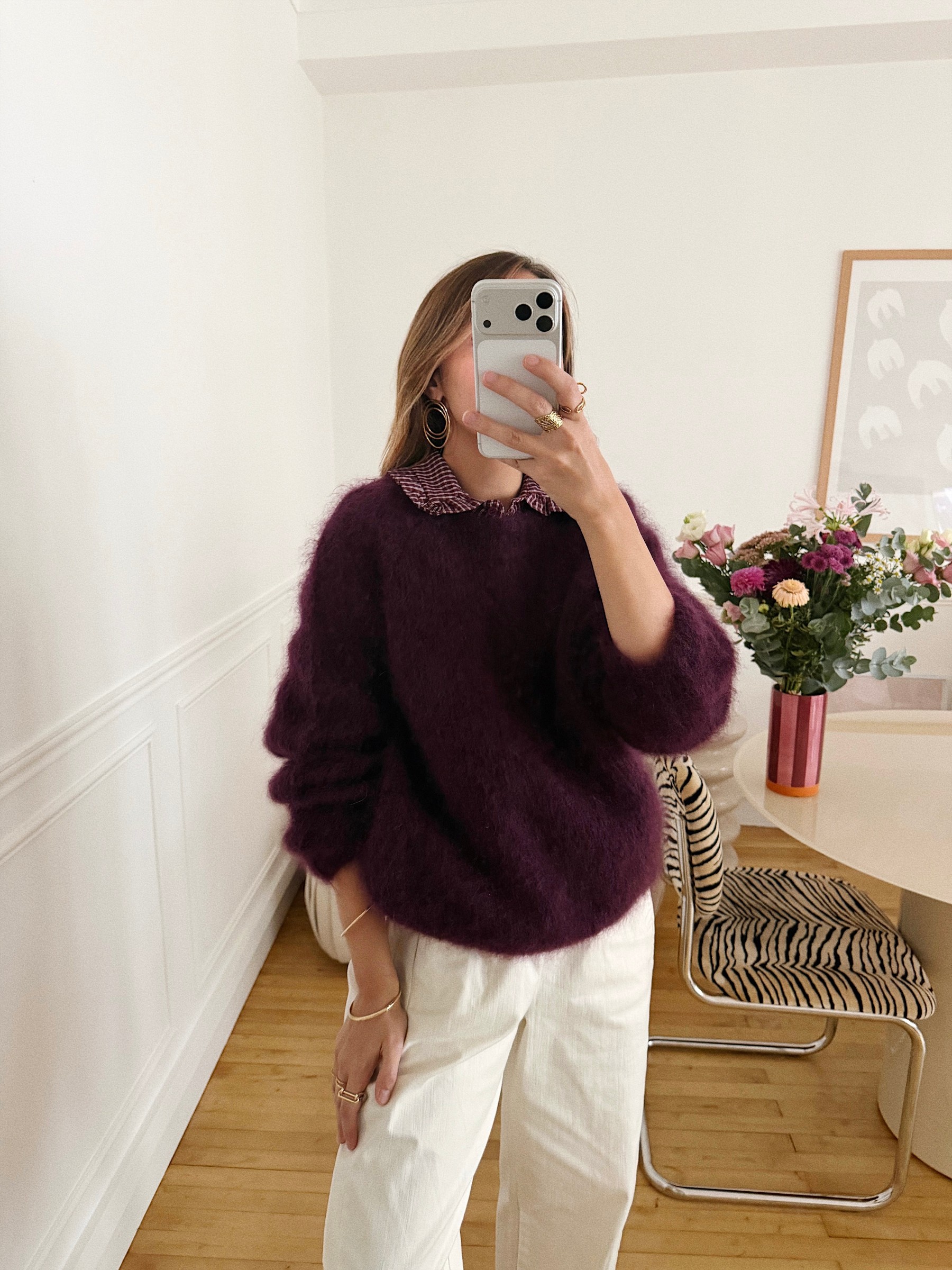 Pull Bergame Prune 5 Pull Bergame Prune 5