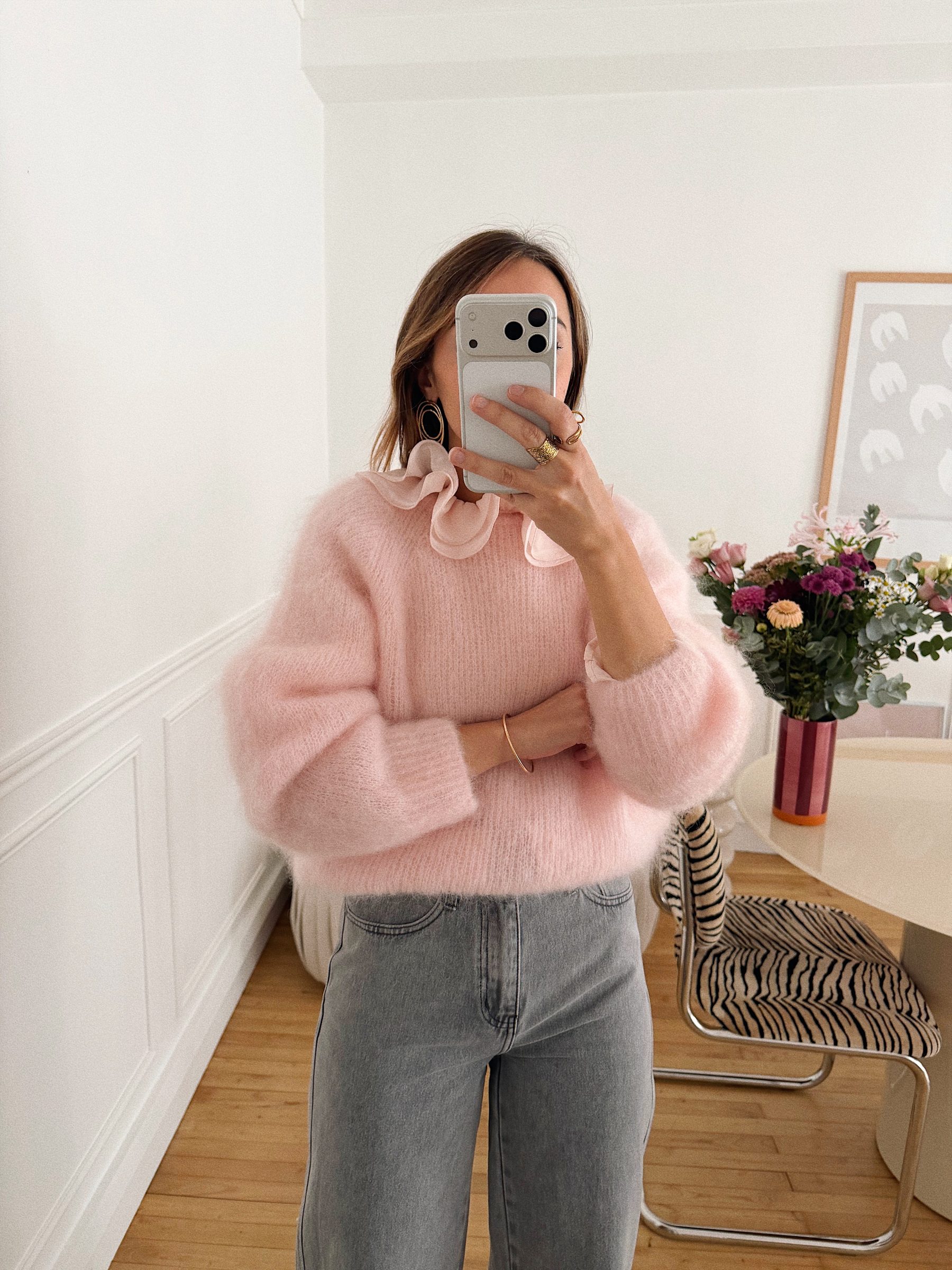 Pull Bergame rose 6 Pull Bergame rose 6